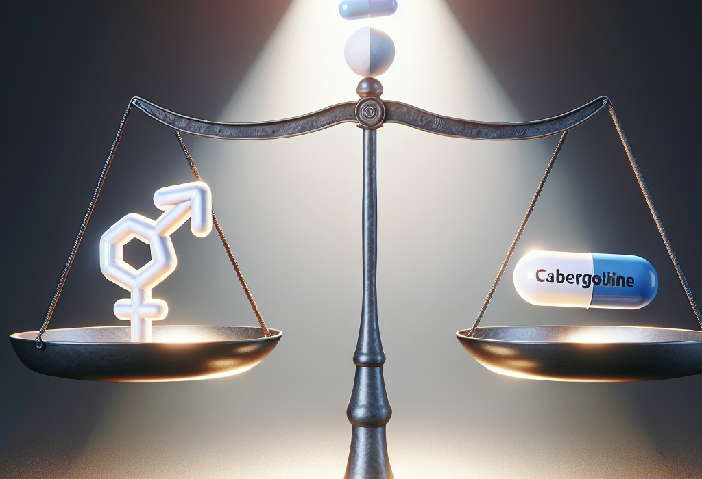Cabergoline et équilibre entre testostérone et prolactine