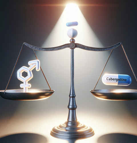 Cabergoline et équilibre entre testostérone et prolactine
