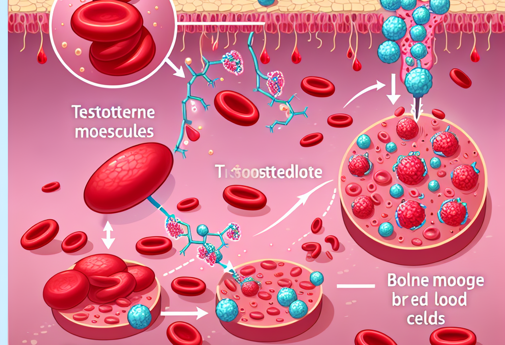 Testostérone et stimulation de la production de globules rouges