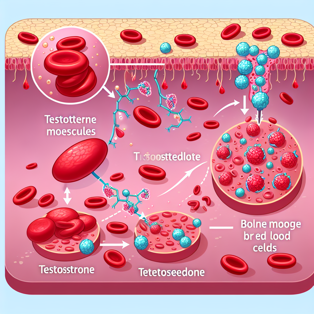 Testostérone et stimulation de la production de globules rouges