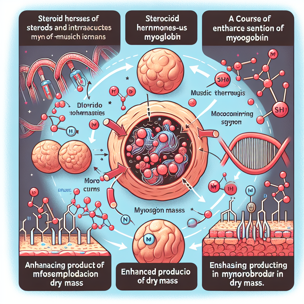 Effet d'une cure de stéroïdes sur la synthèse de myoglobine dans la masse sèche