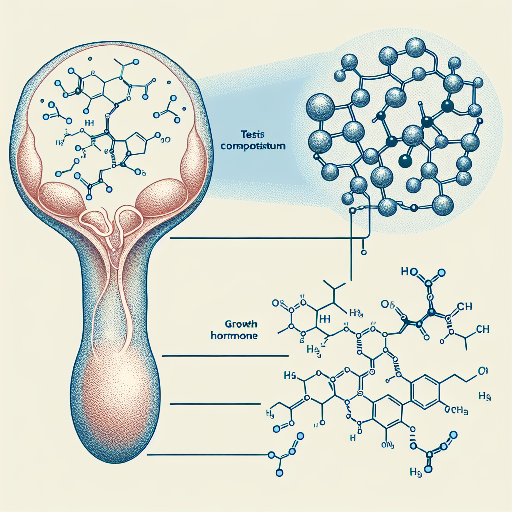 Interaction de Testis Compositum avec l'hormone de croissance